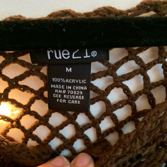 Brown Crotchet Top - Picture 4 of 5